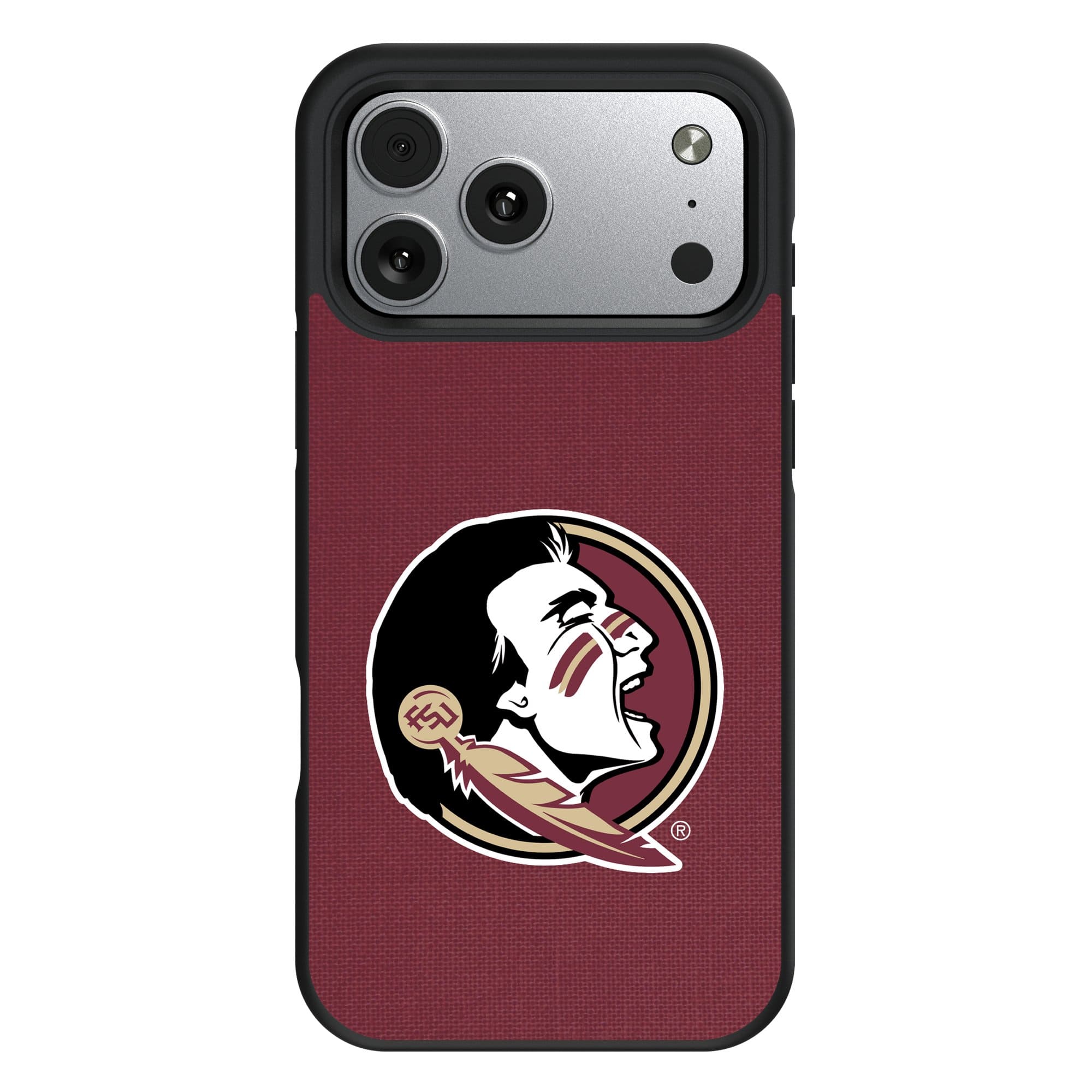 Front. Keyscaper - Florida State Seminoles iPhone Solid Design Bump Case - 16 Pro Max - Multicolor.