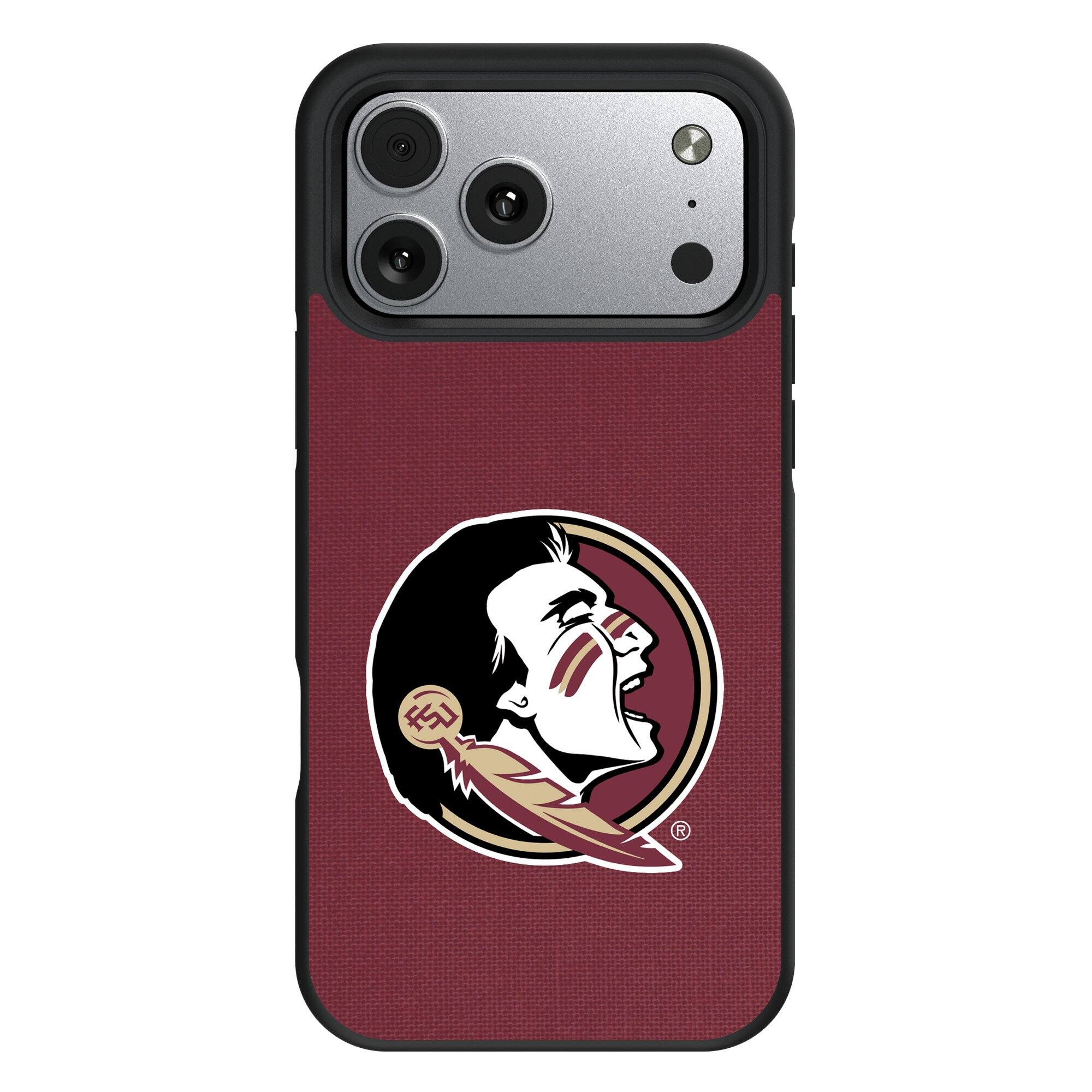 Front. Keyscaper - Florida State Seminoles iPhone Solid Design Bump Case - 16 Pro Max - Multicolor.