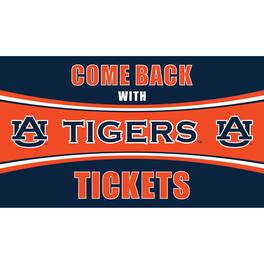 Evergreen Enterprises - Auburn Tigers 28" x 16" Come Back With Tickets Door Mat - Multicolor