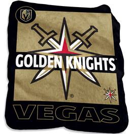 Logo Brands - Vegas Golden Knights 50'' x 60'' Raschel Blanket - Multicolor