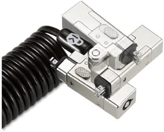 Back. Kensington - Kensington Slim NanoSaver 2.0 Portable Keyed Laptop Lock - 5.91 ft Cable - Portable - Keyed Lock - Silver - Carbon.