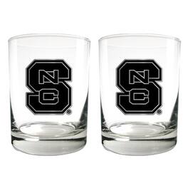 Great American Products - NC State Wolfpack 15oz. Legacy Rocks Glass Set - Multicolor