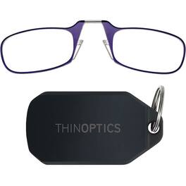 ThinOptics - 1.0 Reading Glasses with Black KeyChain - Purple