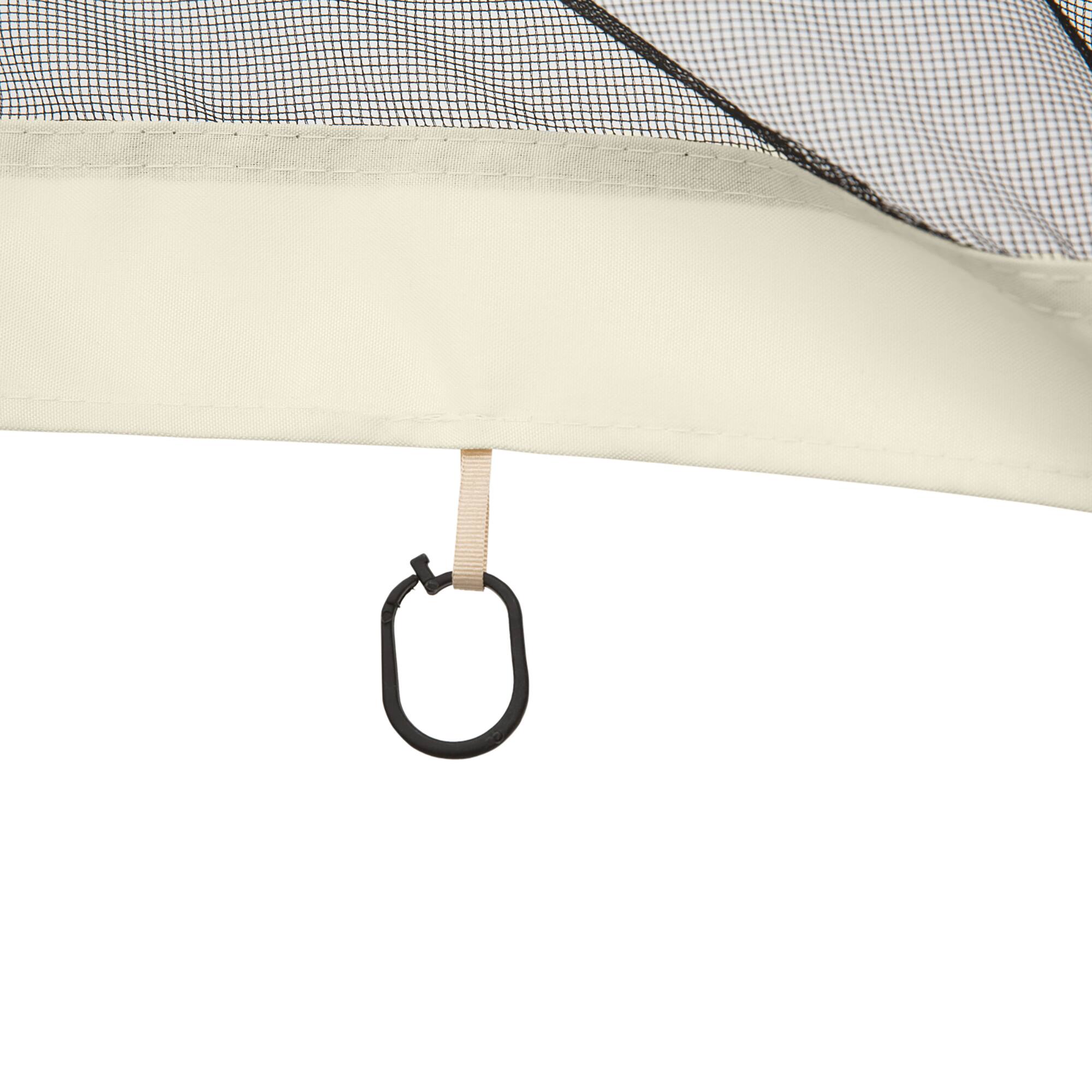 Alt View 8. Outsunny - 10' x 13' Universal Replacement Mesh Sidewall Netting for Patio Gazebos and Canopy Tents with Zippers, Sidewall Only - Cream White.