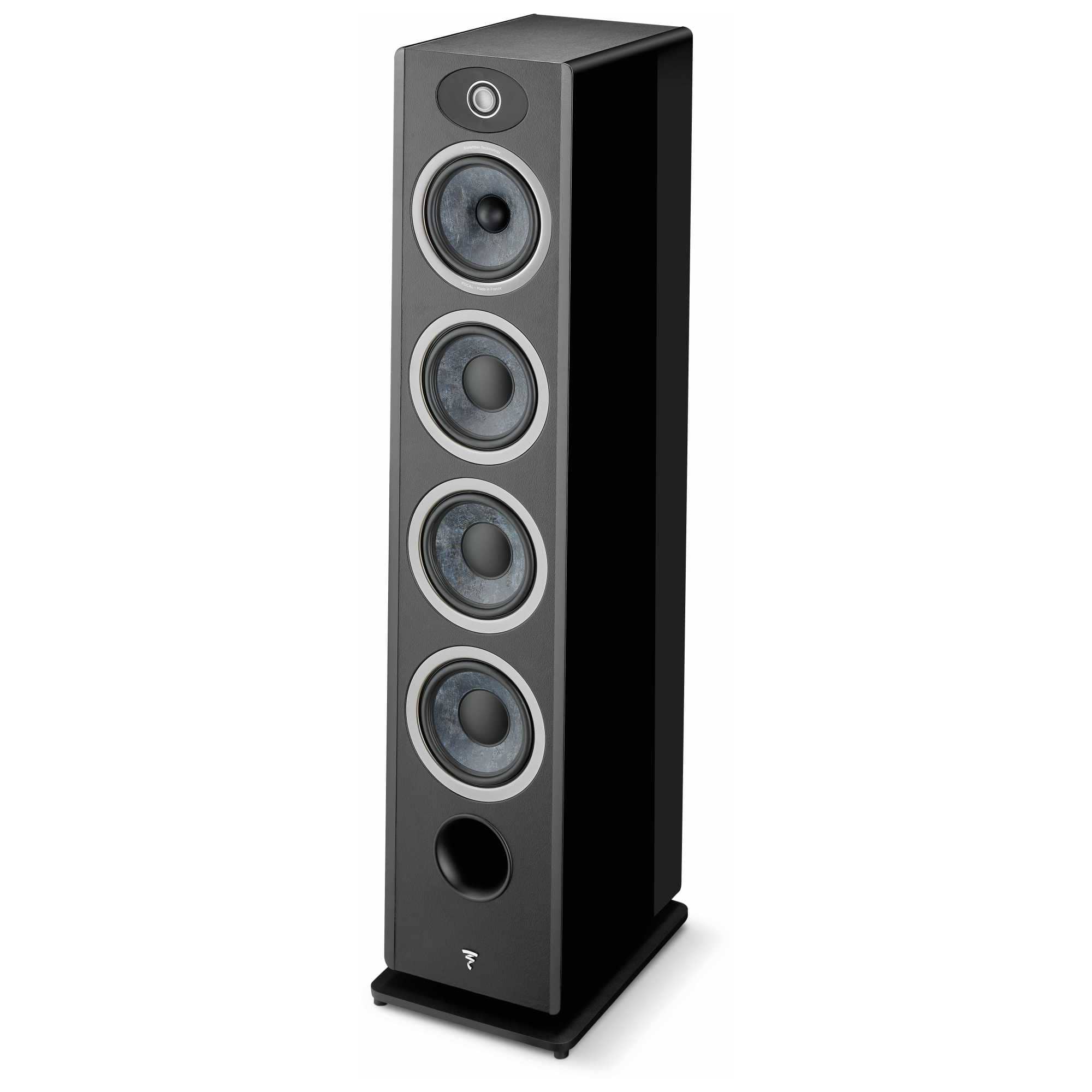 Focal - Vestia No3 Slender 3-Way Floorstanding Loudspeaker finished in Black - Sold Individually - Black/Gray