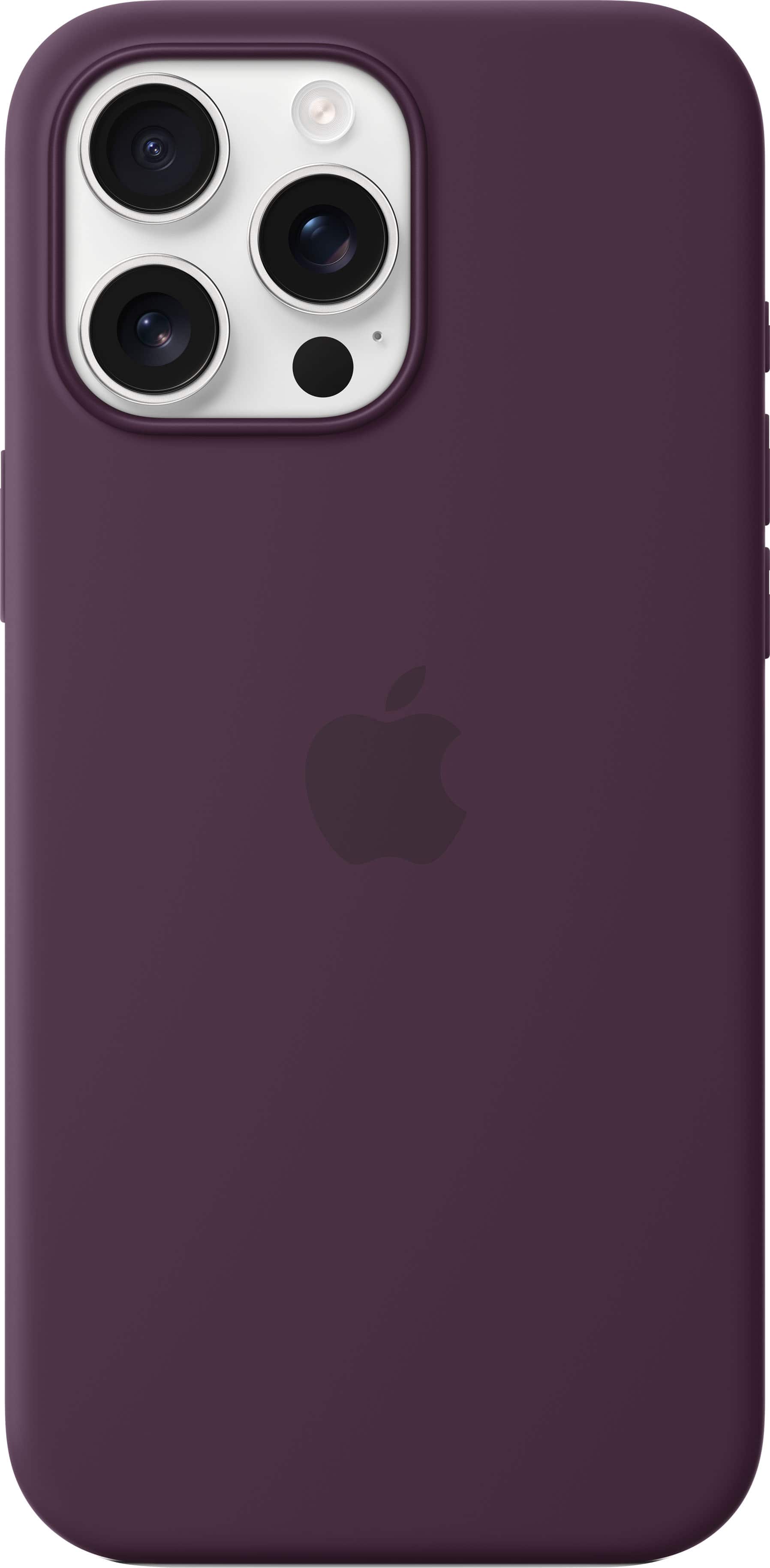 Alt View 12. Apple - iPhone 16 Pro Max Silicone Case with MagSafe - Plum.