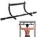 Front. Costway - Multi-Grip Doorway Pull Up Bar with Foam Grips Total Upper Body Workout Home Gym - Black.