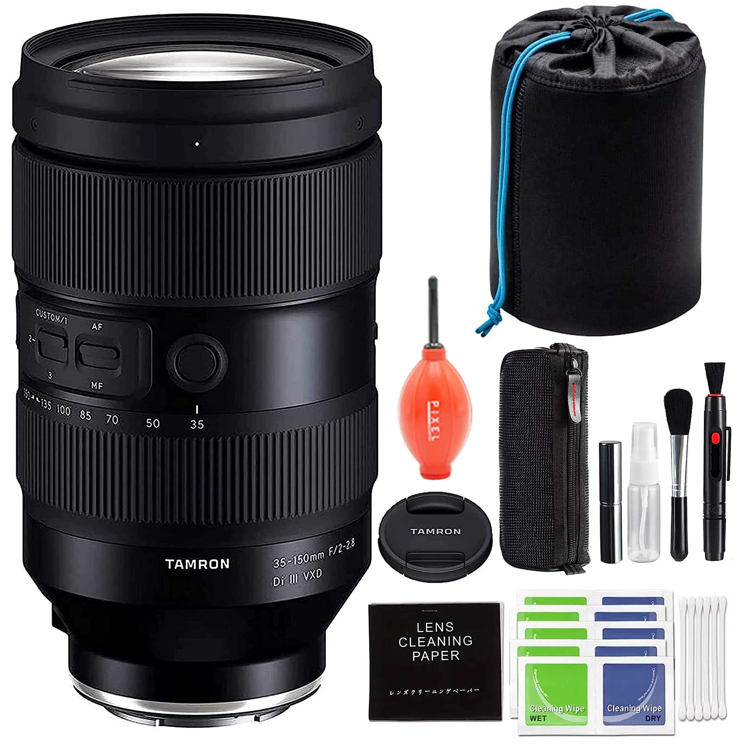 35-150MM F/2-2.8 Di iii Vxd Lens for Sony E with Advanced Accessory and Travel Bundle | Tamron AFA058S-700 - Black