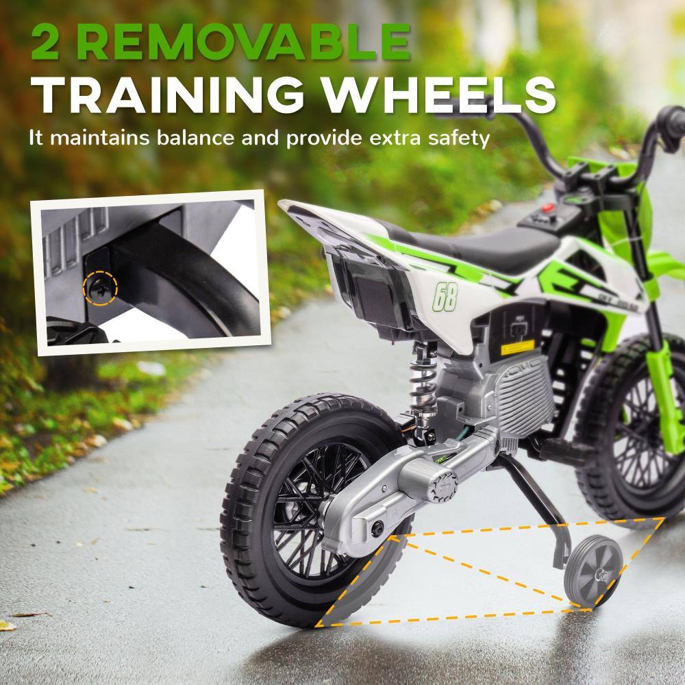 2 REMOVABLE TRAINING WHEELS  
It maintains balance and provides extra safety