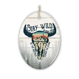 OrnamentallyYou - Vintage Buffalo Wild Nature Ornament - Multi-colored