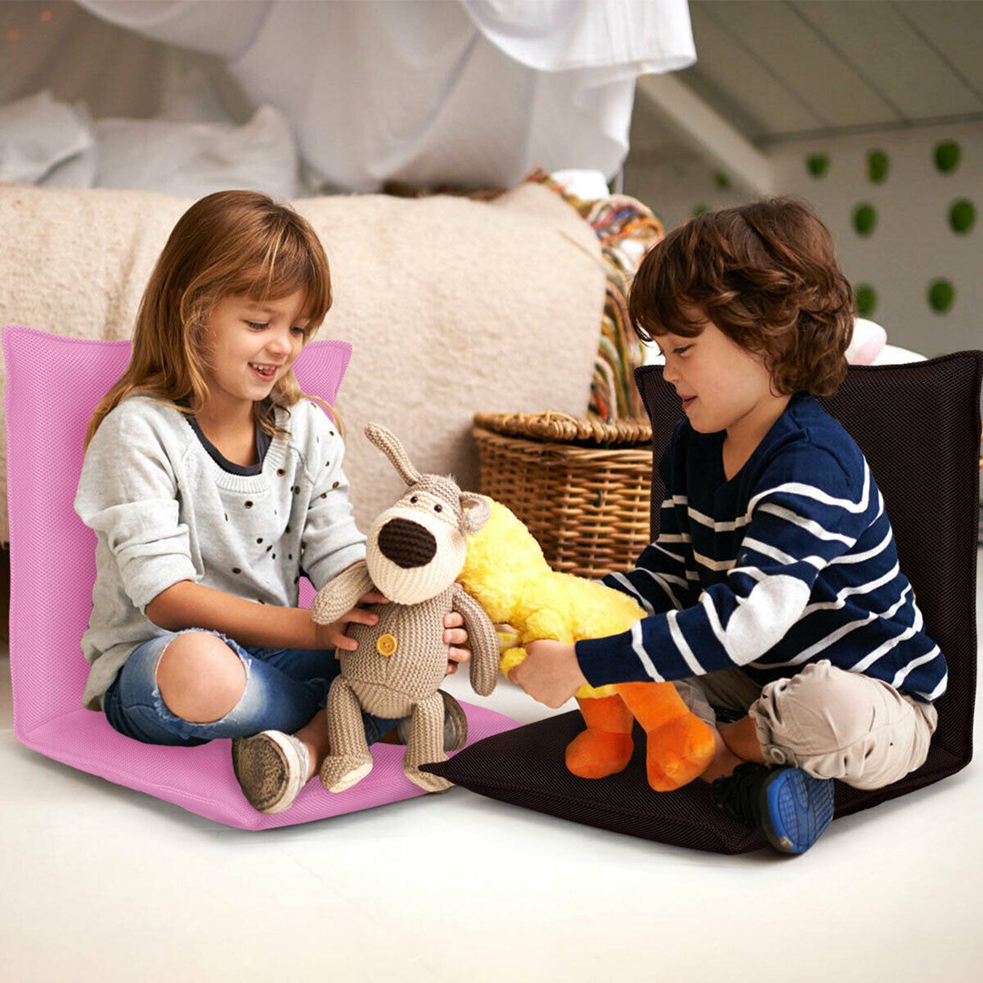 Alt View 4. Gymax - Gymax Adjustable 6-Position Floor Chair Folding Lazy Man Sofa Chair Multiangle Coffee - Coffee.