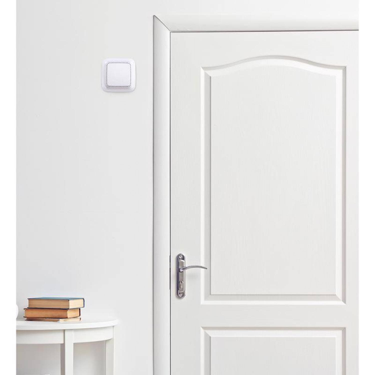 Angle. HEATH ZENITH - Heath Zenith White Plastic Wireless Door Chime Kit.