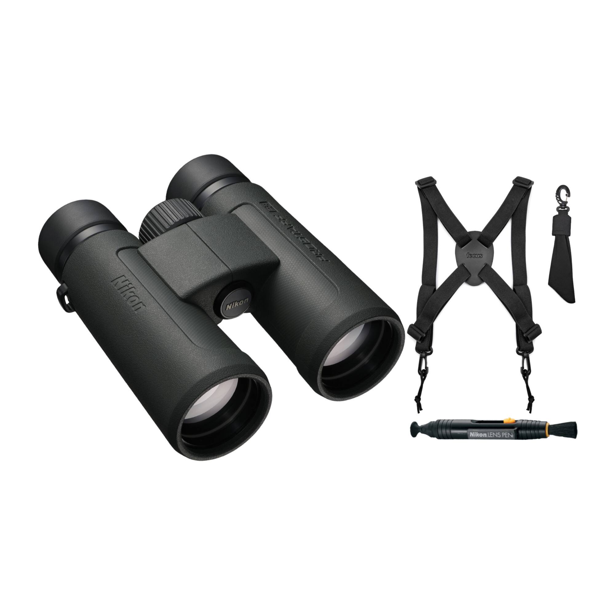 Nikon - Prostaff P3 8X42 Binoculars with Harness and Lens Pen Cleaning System