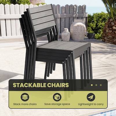 STACKABLE CHAIRS

- Stack more chairs
- Save storage space
- Lightweight to carry