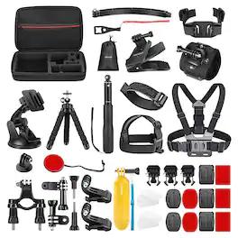 Neewer - 50-in-1 Action Camera Accessory Kit - for GoPro Hero, DJI Osmo, Insta360 & Most Action Cams