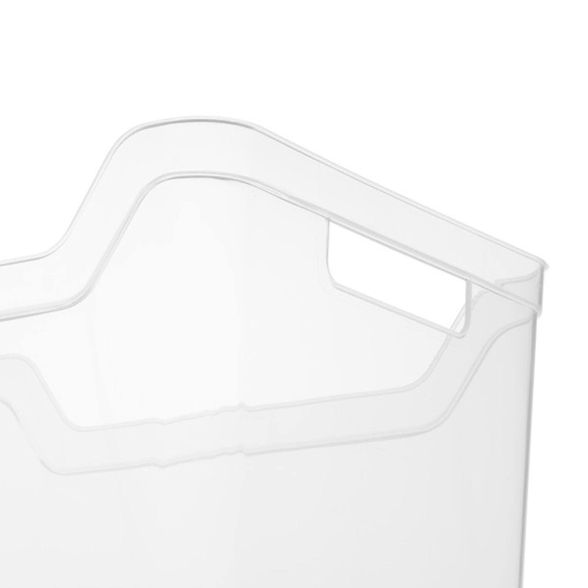 Alt View 4. Sterilite - Sterilite Wide Shelf Home Office Storage Organizing Plastic Bin, 6 Pack, Clear - Clear.