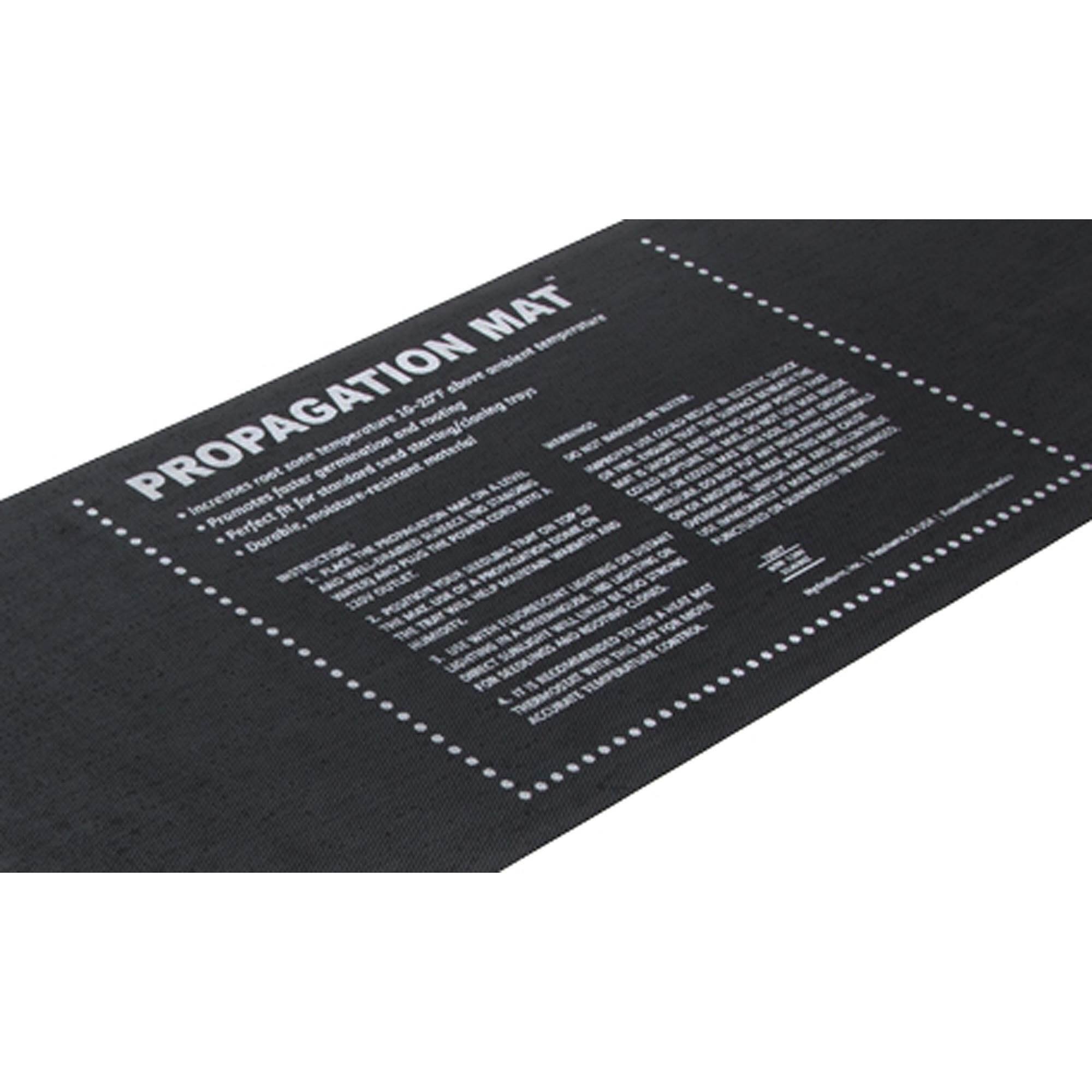 Sure, here is the corrected and grouped text from the image:

---

**PROPAGATION MAT**

- Increases root zone temperature by 10-20°F
- Promotes faster germination
- Perfect for starting seeds
- Durable and reusable
- Easy to clean
- Ideal for cloning
- Promotes healthy root development
- Perfect for use with propagation trays

**PROPAGATION MAT**

- Increases root zone temperature by 10-20°F
- Promotes faster germination
- Perfect for starting seeds
- Durable and reusable
- Easy to clean
- Ideal for cloning
- Promotes healthy root development
- Perfect for use with propagation trays

**PROPAGATION MAT**

- Increases root zone temperature by 10-20°F
- Promotes faster germination
- Perfect for starting seeds
- Durable and reusable
- Easy to clean
- Ideal for cloning
- Promotes healthy root development
- Perfect for use with propagation trays

**PROPAGATION MAT**

- Increases root zone temperature by 10-20°F
- Promotes faster germination
- Perfect for starting seeds
- Durable and reusable
- Easy to clean
- Ideal for cloning
-