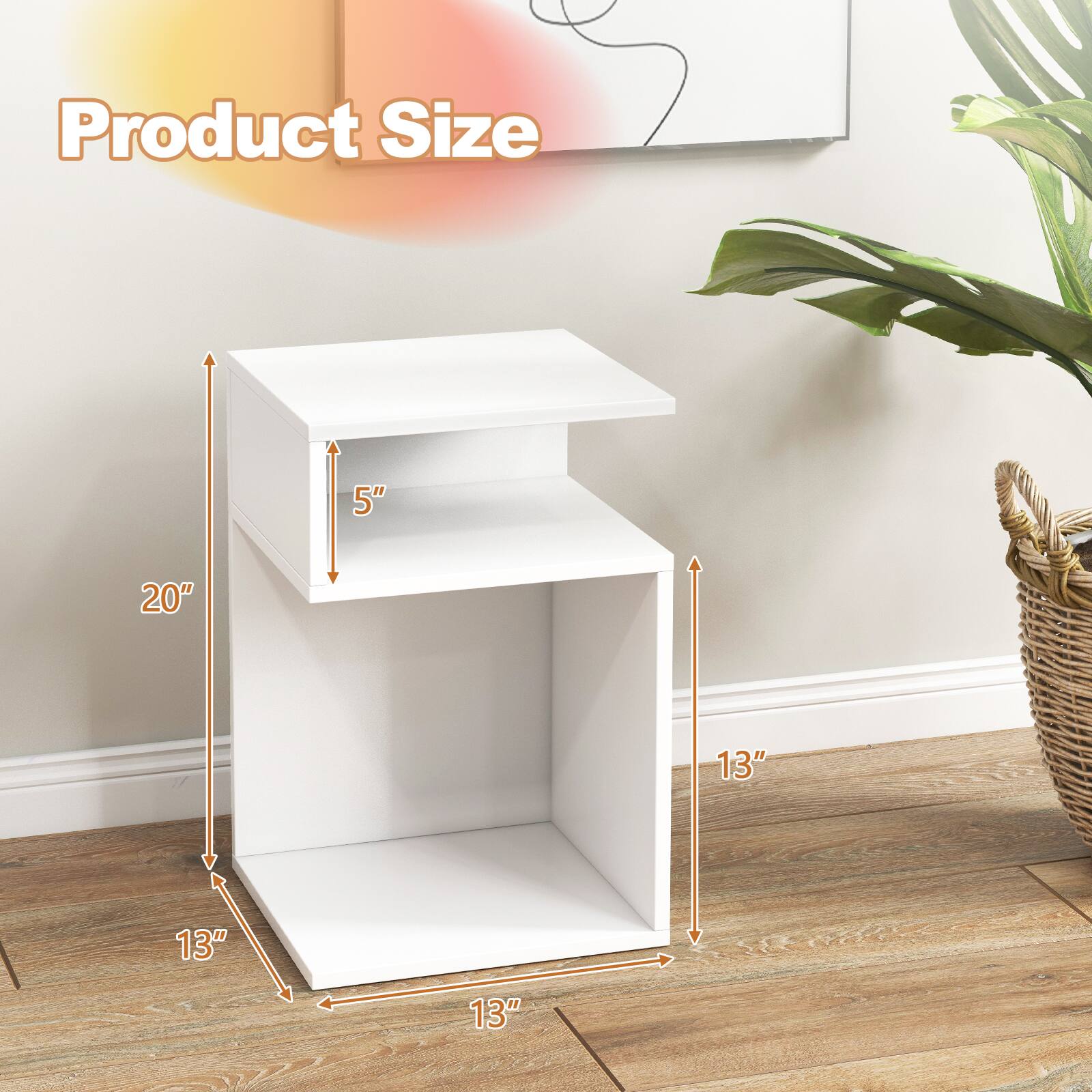 Product Size: 5" x 20" x 13" x 13"