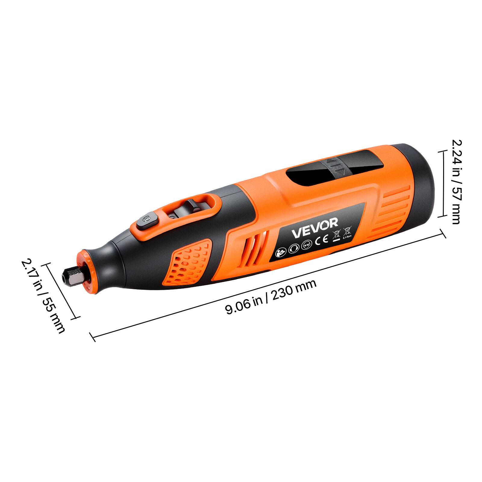 2.17 in - 55 mm  
VEVOR  
2.24 in / 57 mm  
9.06 in / 230 mm