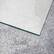 Angle. Floortex - Crystal Clear Made in the USA Rectangular Glass Chair Mat for Hard Floors & Carpet 36 x 42 inches - Crystal Clear.