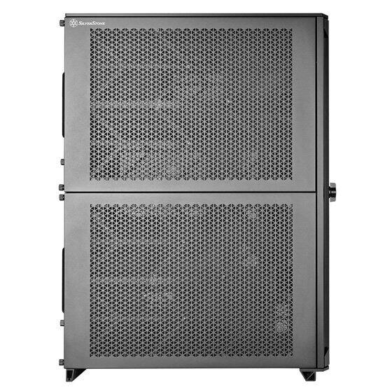 Left. SilverStone - SST-CS382 8-bay SAS-12G / SATA-6G Hot-swappable High Performance Micro-ATX NAS Chassis - Black.
