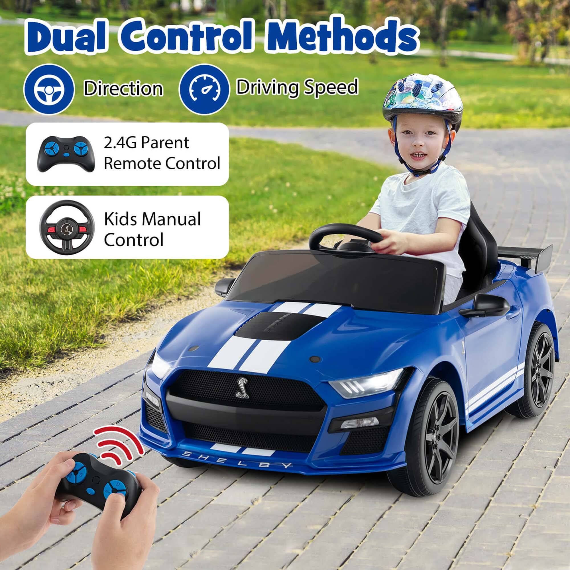 Dual Control Methods

- Direction
- Driving Speed

2.4G Parent Remote Control

Kids Manual Control
