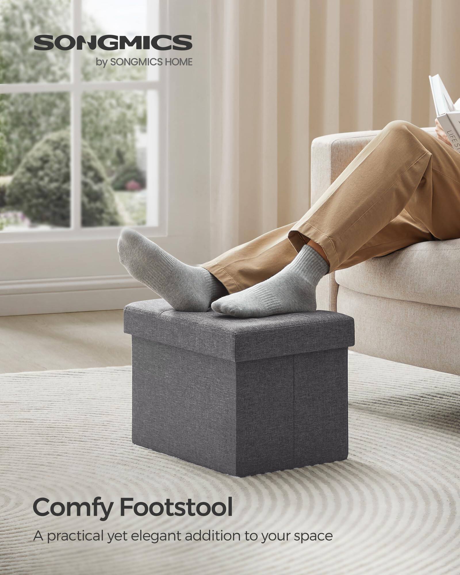 SONGMICS  
by SONGMICS HOME  

Comfy Footstool  
A practical yet elegant addition to your space