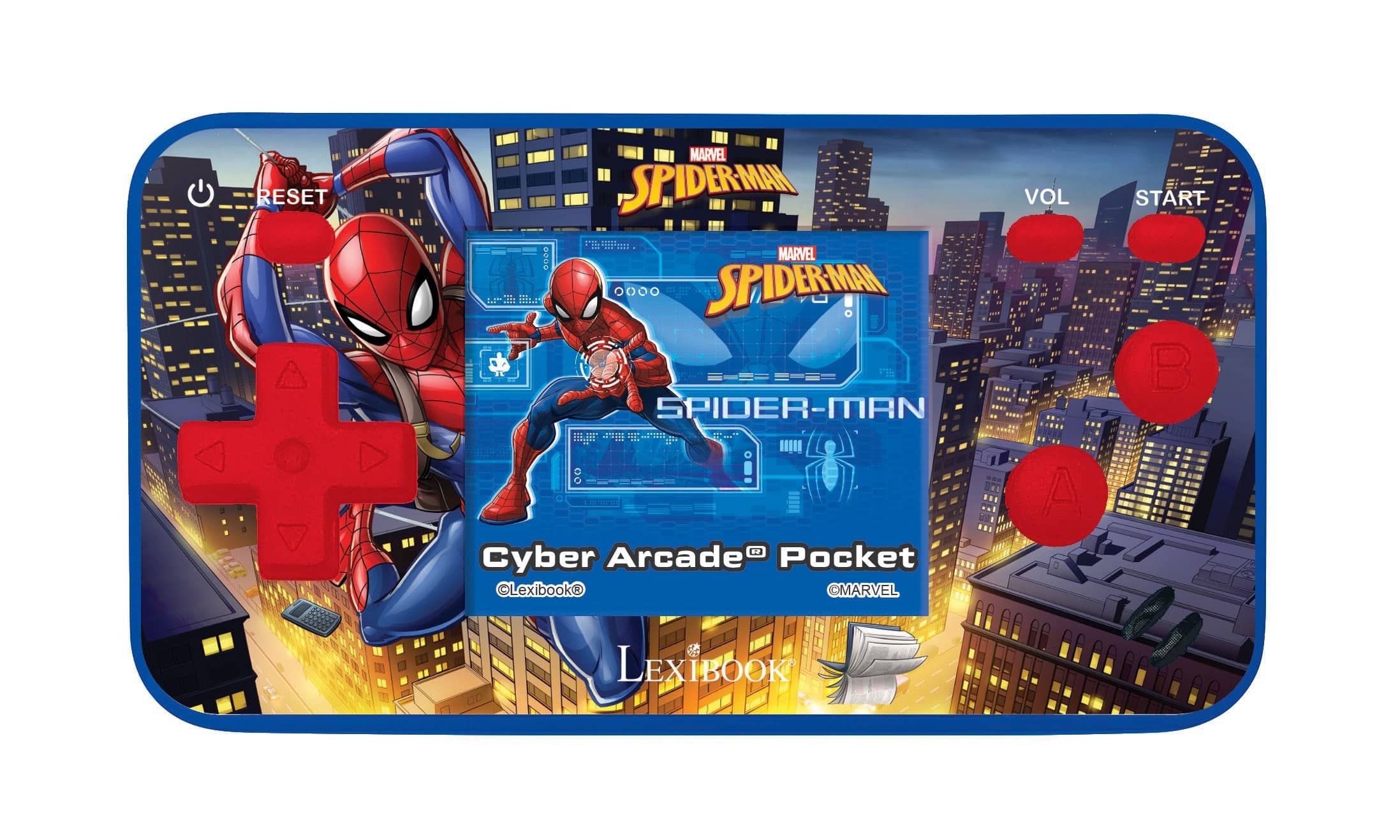 Lexibook - Spider-Man Cyber Arcade Pocket Handheld Console with 150 Games