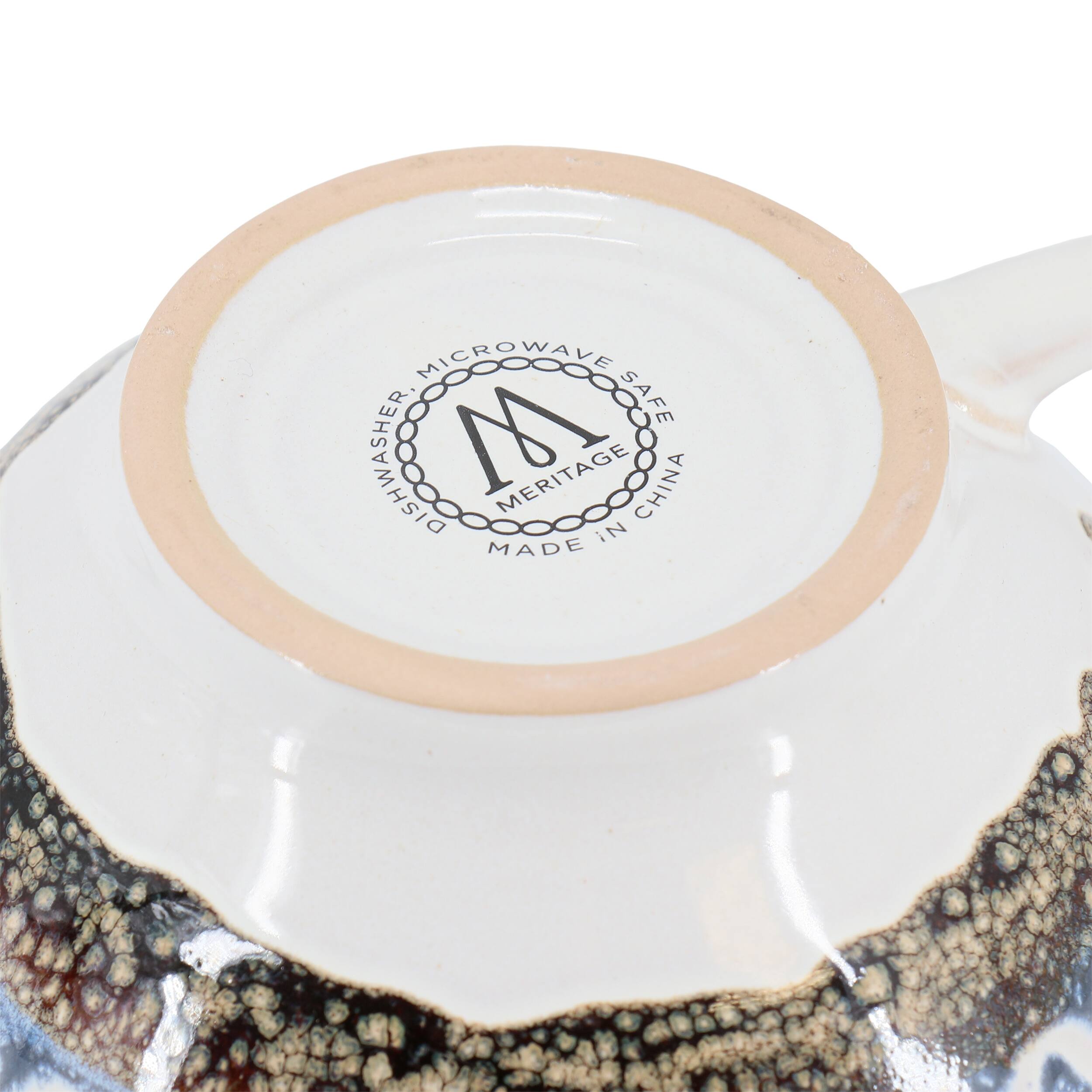 Microwave and dishwasher safe, made in China.