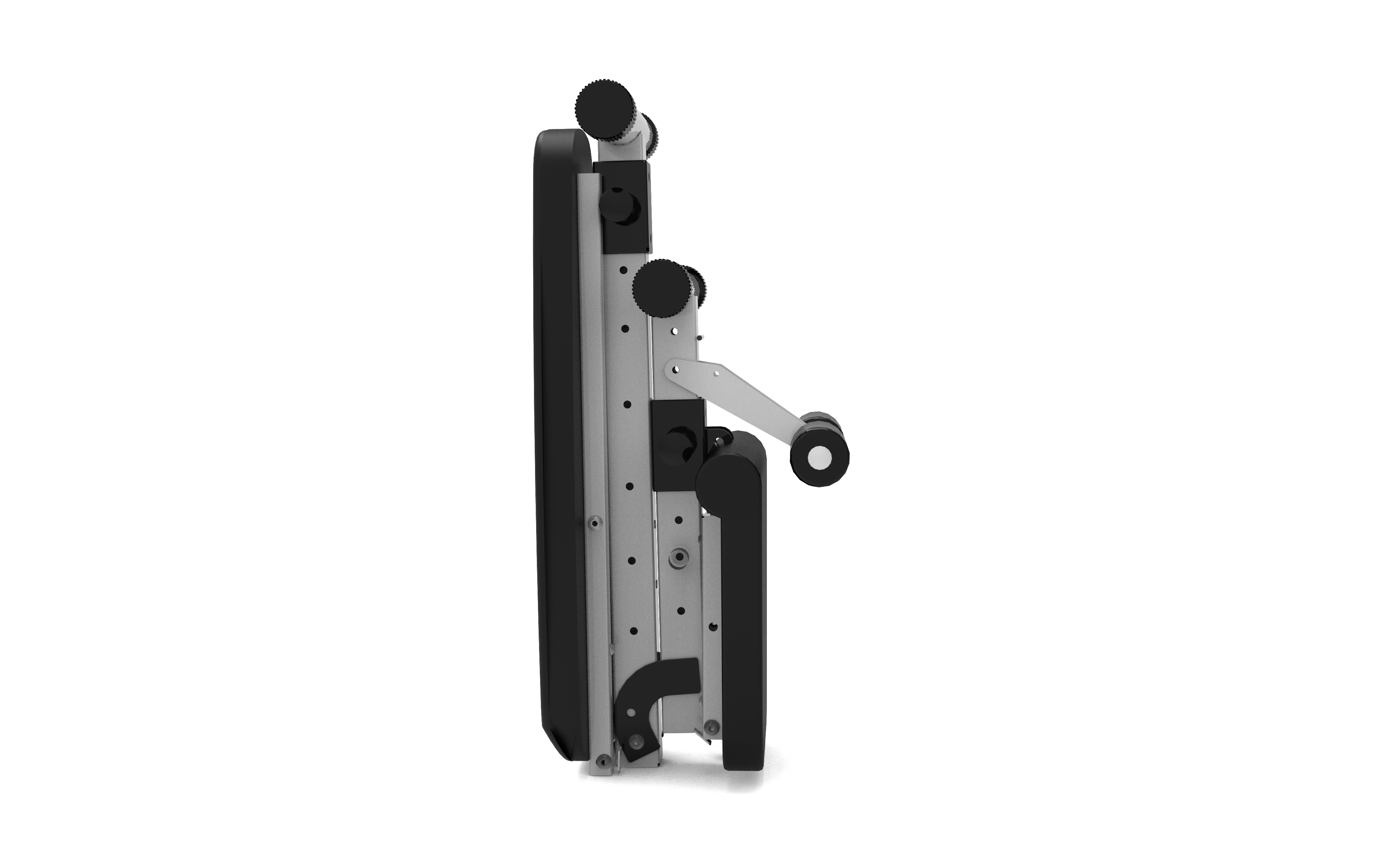 Left. ELEMENT ACE - Adjustable Weight Training Bench with 7-Position Backrest for Full-Body Strength Workouts and Compact Folding Design - Antique Black.