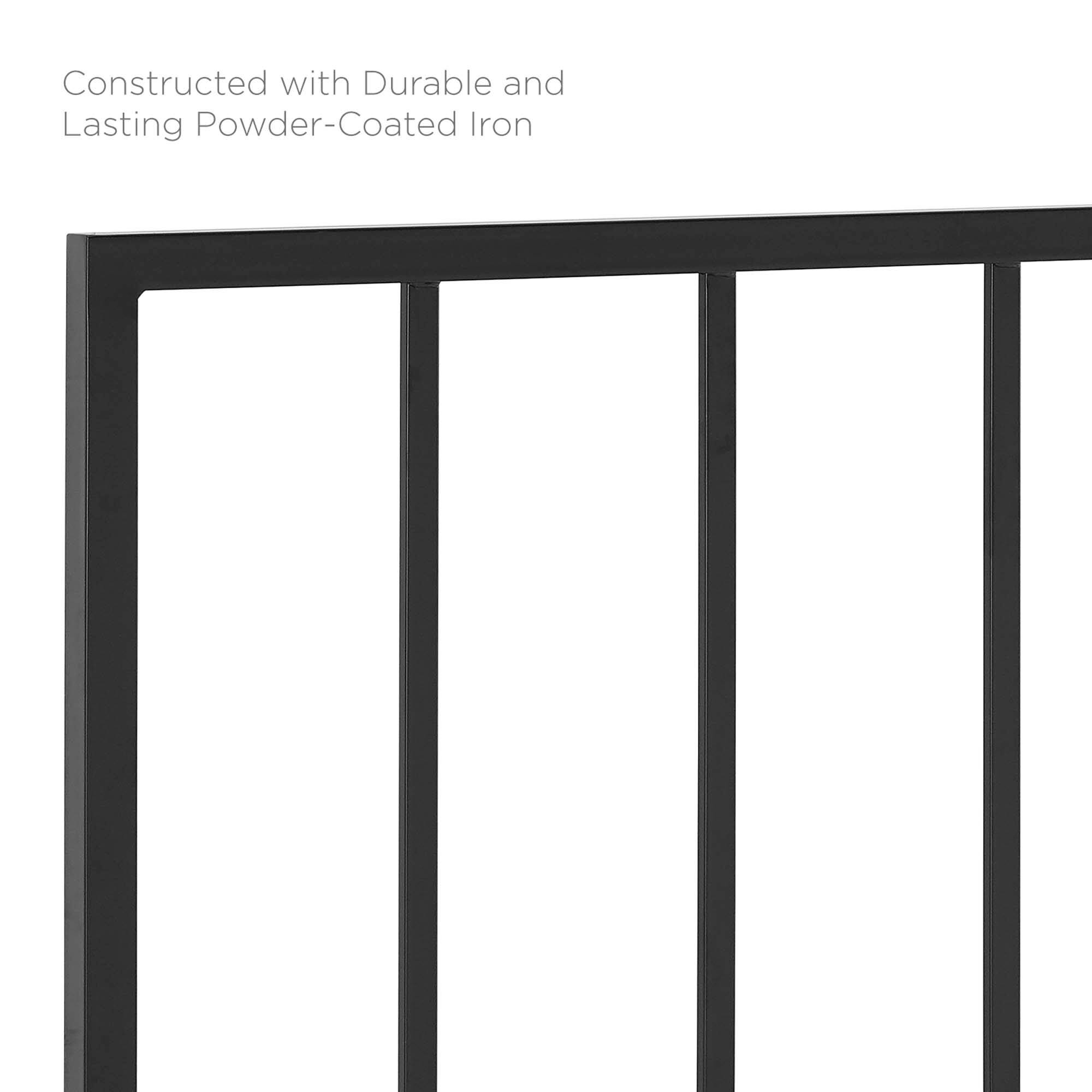 Constructed with Durable and Lasting Powder-Coated Iron
