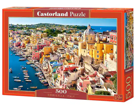 Castorland Puzzle, 500, CORRICELLA, ITALY, Castorland, 18.5x13in, 9+, 500 EEX/V CmV/CIA, No. B-53742