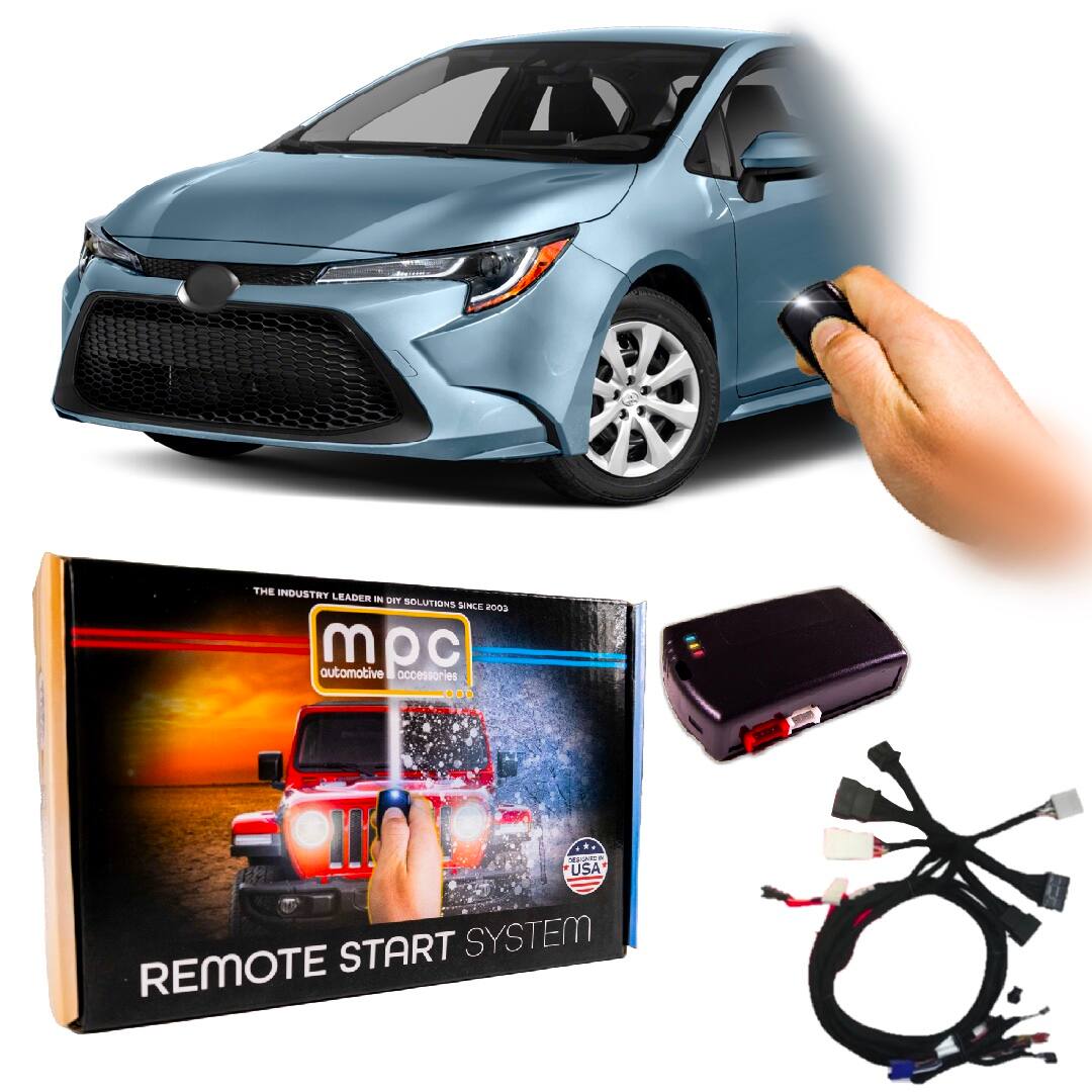 MPC - Remote Activated Remote Start Kit For 2020-2022 Toyota Corolla - With T-Harness - Black