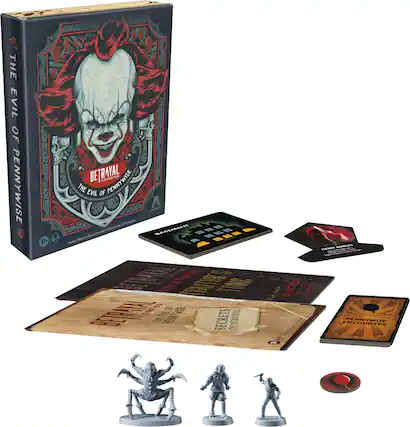 THE EVIL OF PENNYWISE
BETRAYAL
THE EVIL OF PENNYWISE
17+
3-4 PLAYERS
SECRET OF THE LAIR
SECRETS OF THE LAIR
PENNYWISE ENCOUNTER
HENRY LOWE
HENRY LOWE
THE EVIL OF PENNYWISE
BETRAYAL
