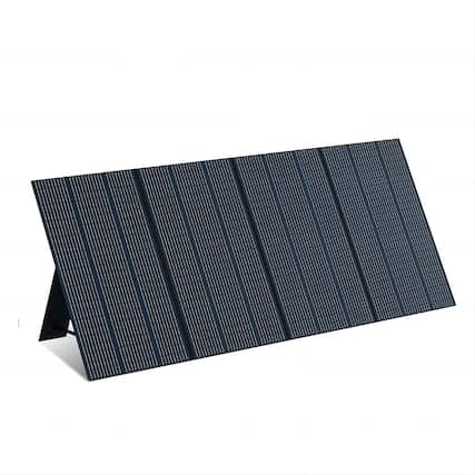 Front. BLUETTI - 350W Monocrystalline Silicon Foldable Portable Solar Panel - Black.