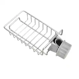 Kitcheniva - Kitchen Dish Drain Rack For Sponge Soap & Dish Cloth - Silver