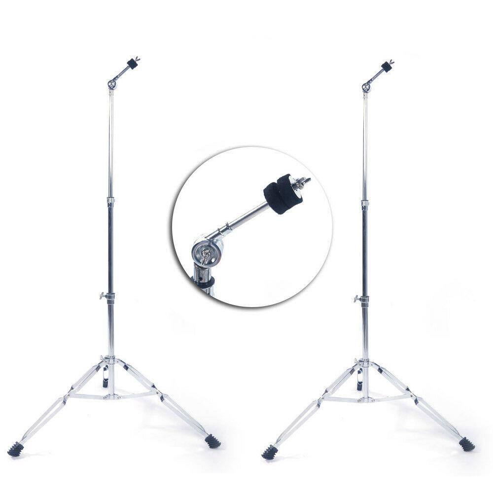 Winado - Steel Straight Cymbal Stand Heavy Duty Chrome Double Braced Tripod