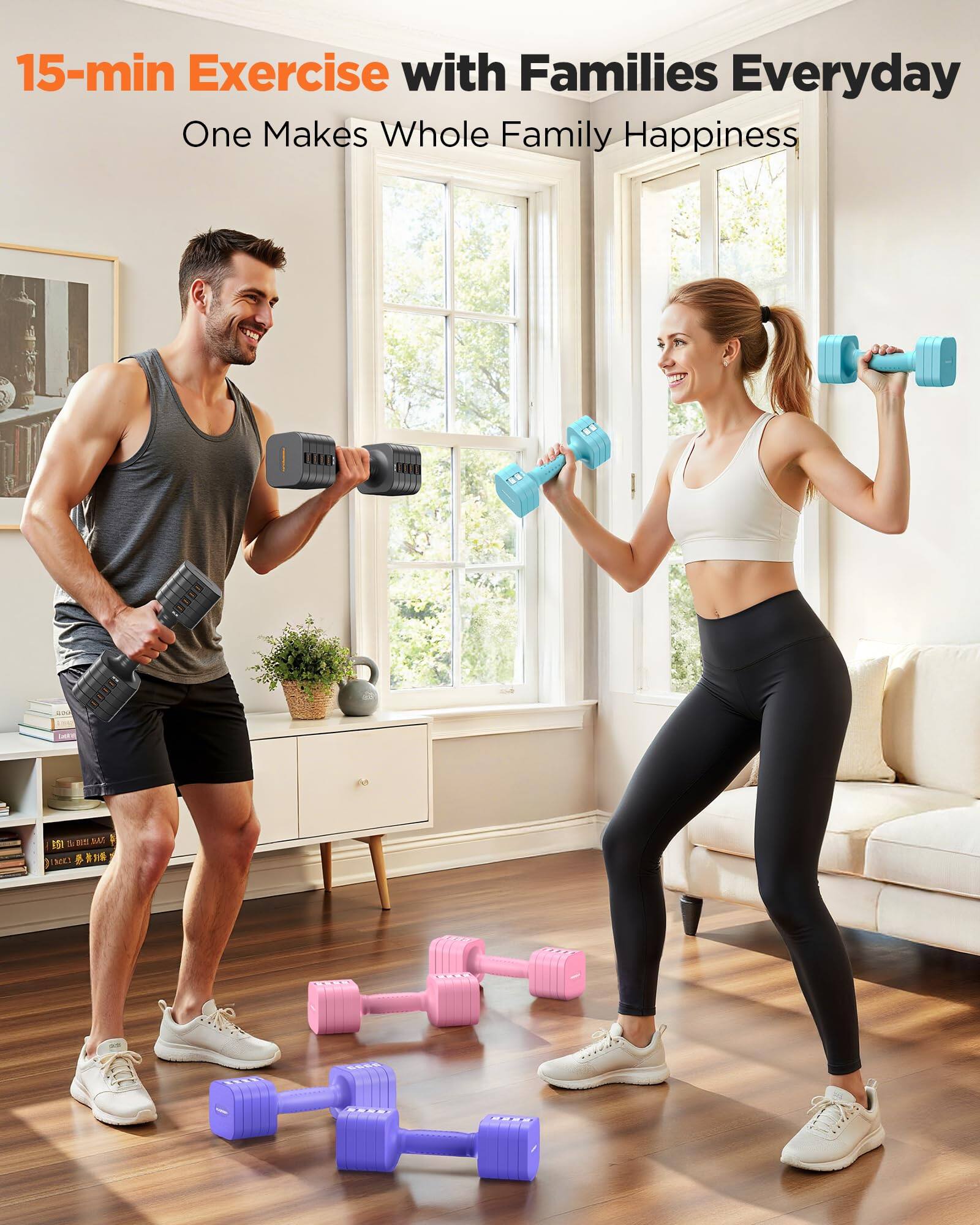 15-min Exercise with Families Everyday  
One Makes Whole Family Happiness