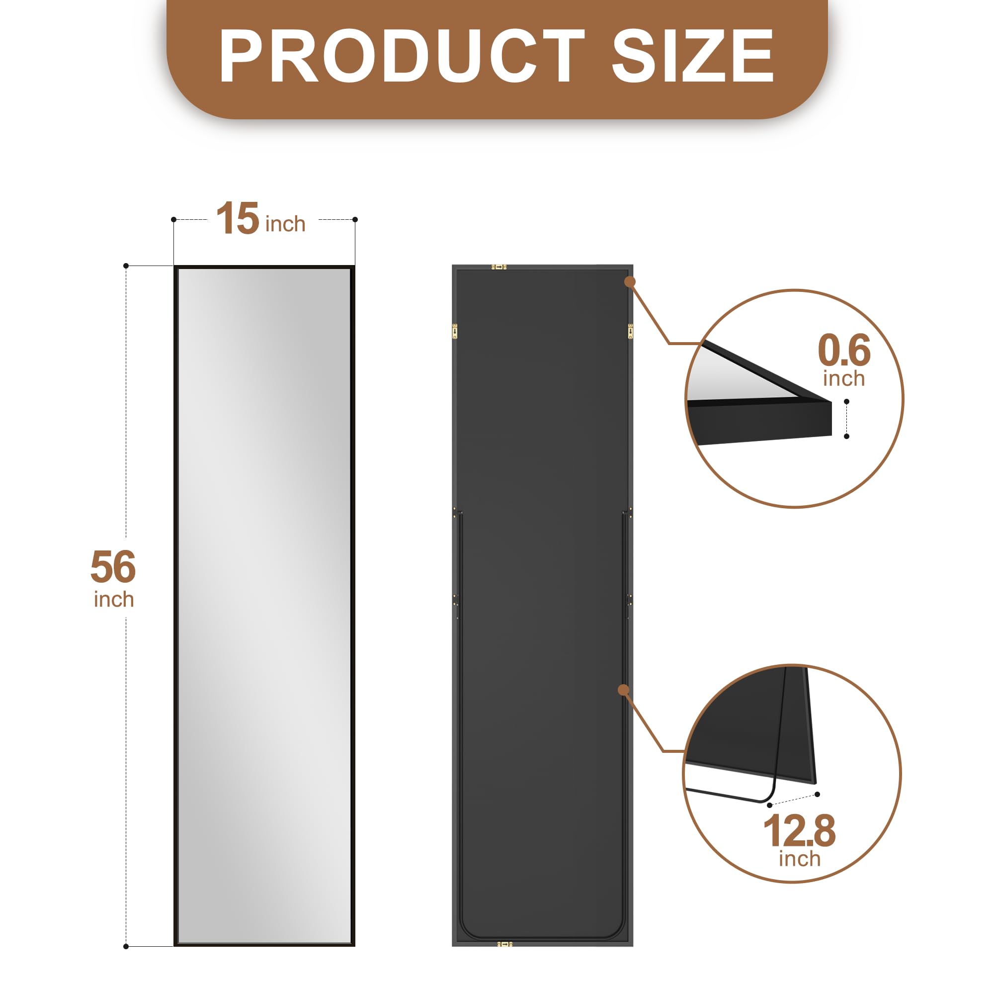 PRODUCT SIZE

15 inch x 56 inch

0.6 inch

12.8 inch