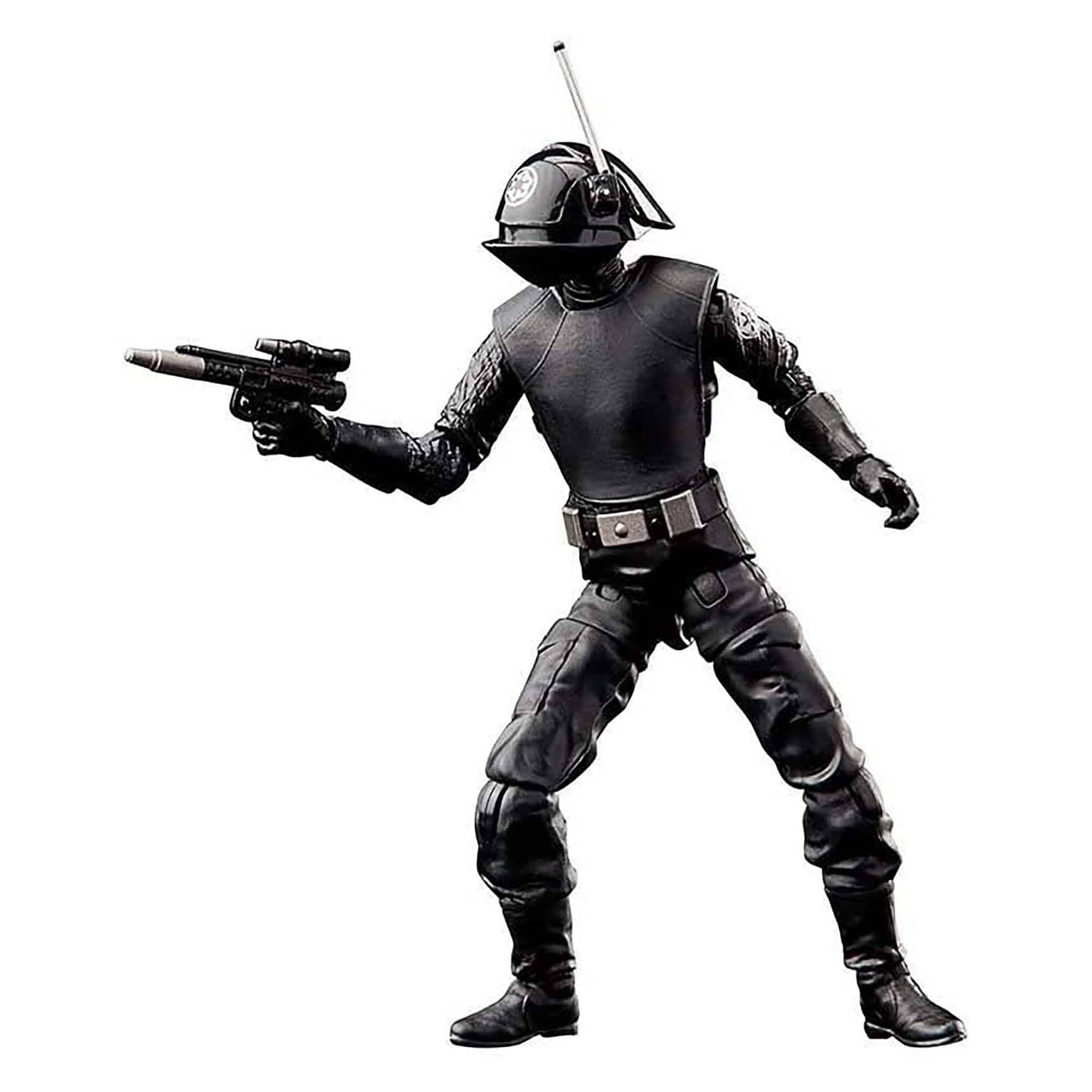 Front. Hasbro - Star Wars 3.75 Inch Imperial Gunner Action Figure - Black.