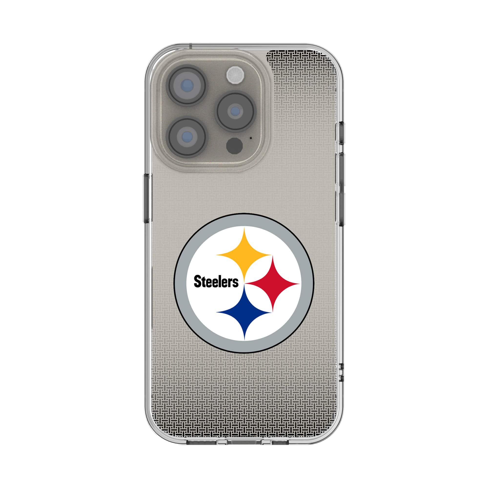 Keyscaper - NFL - Pittsburgh Steelers Linen Logo iPhone Clear Case - 13 mini - Multicolor