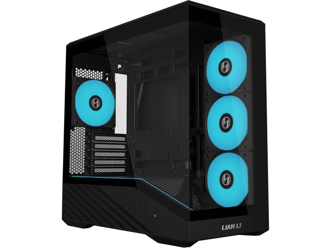 Lian Li VECTOR V100 MINI Micro Compact PC Case, Pre install 4 x