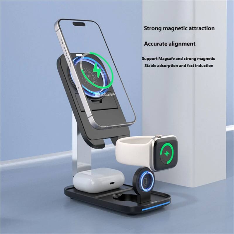 Strong magnetic attraction  
Accurate alignment  
Support MagSafe and strong magnetic  
Stable adsorption and fast induction  
Charged