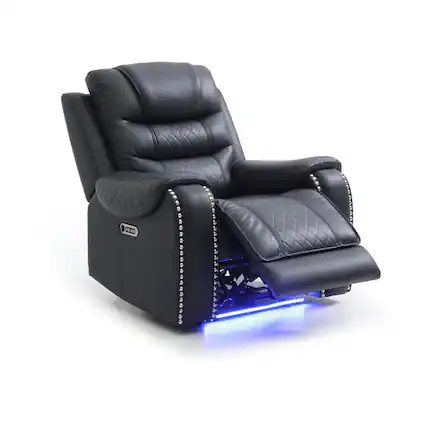 Front. Glory Furniture - Glory Furniture G00600-Rc Chair - Black - Black.