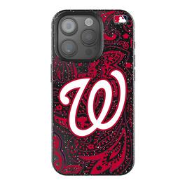 Keyscaper - MLB - Washington Nationals Paisley Bling iPhone Case - 14 - Black