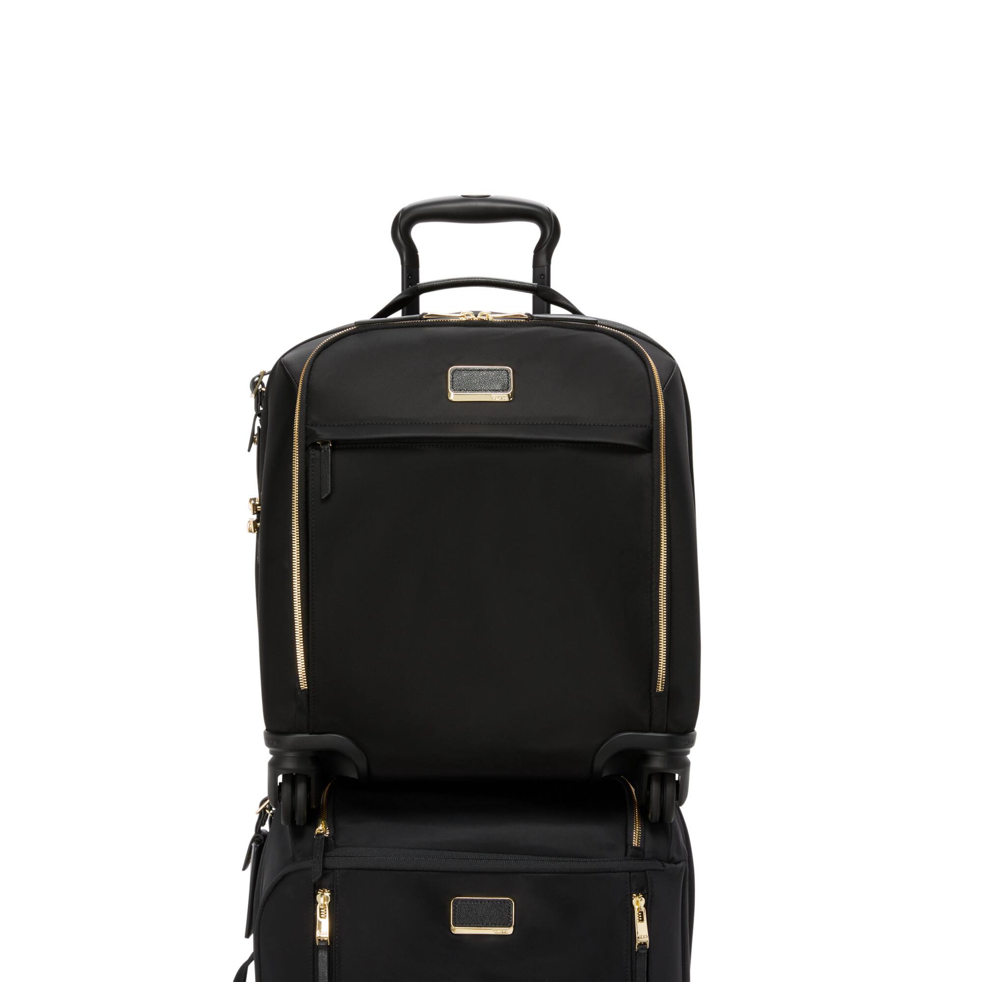 Alt View 12. TUMI - Voyageur Léger Compact Carry-On Suitcase - Black/Gold.