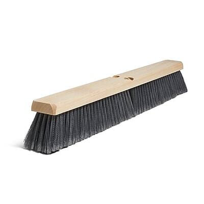 Front. Coastwide Professional - Coastwide Professional™ 24" Push Broom Head, Polypropylene (CW57733) - Gray/Natural.