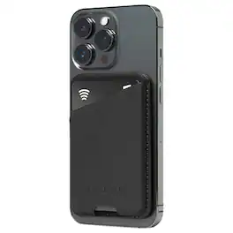 Mujjo - Full Leather Magnetic Wallet for Apple iPhone - Black
