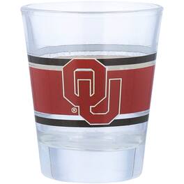 Logo Brands - Oklahoma Sooners 2oz. Stripe Shot Glass - Multicolor