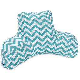 Majestic Home - Reading Pillow Chevron Teal - Blue